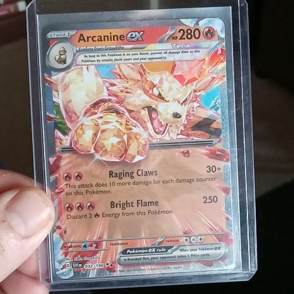 POKéMON 2023 Arcanine EX 32/198 full holographic SUPER RARE Card (2023)🆕 - Picture 1 of 6